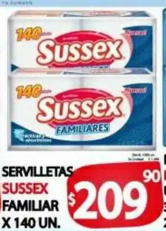 Servilletas Sussex Familiar