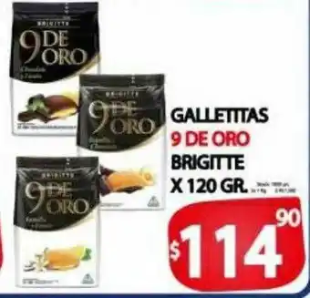 Supermercados Caracol Galletitas 9 De Oro Brigitte oferta