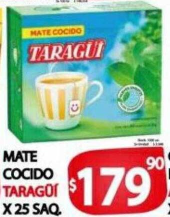 Supermercados Caracol Mate Cocido Taragüí oferta