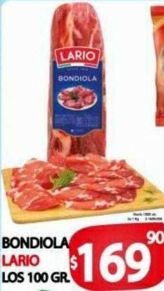Supermercados Caracol Bondiola Lario oferta