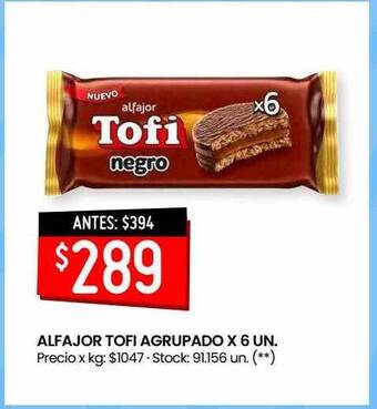 Changomas Alfajor Tofi Agrupado oferta