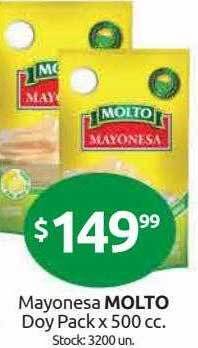 Cordiez Mayonesa Molto Doy Pack oferta