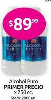 Cordiez Alcohol Puro Primer Precio oferta