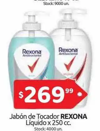 Cordiez Jabón De Tocador Rexona Líquido oferta