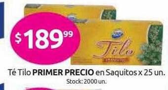 Cordiez Té Tilo Primer Precio En Saquitos oferta