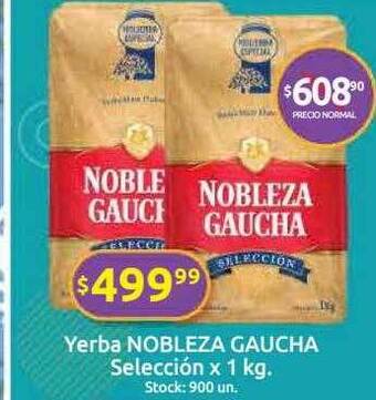 Cordiez Yerba Nobleza Gaucha Selección oferta