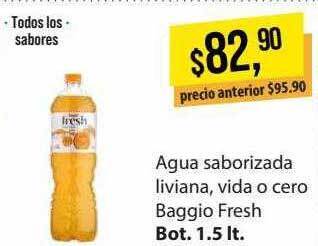 Supermercados Damesco Agua Saborizada Liviana Vida O Cero Baggio Fresh oferta