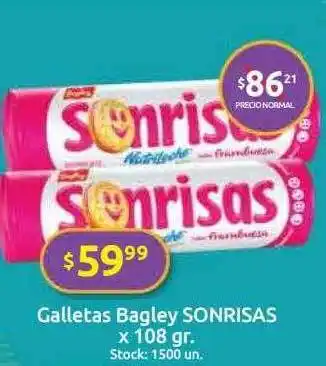 Cordiez Galletas Bagley Sonrisas oferta