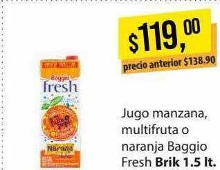 Supermercados Damesco Jugo Manzana Multifruta O Naranja Baggio Fresh oferta