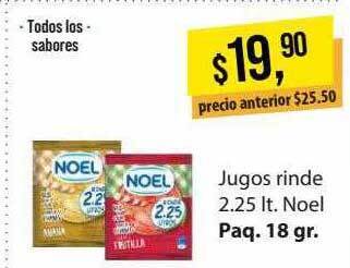 Supermercados Damesco Jugos Rinde 2.25 Lt Noel oferta