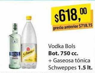 Supermercados Damesco Vodka Bols + Gaseosa Tónica Schweppes oferta