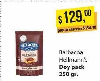 Supermercados Damesco Barbacoa Hellmann's Doy Pack oferta