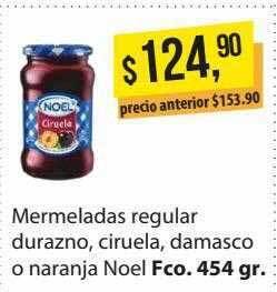 Supermercados Damesco Mermeladas Regular Durazno Ciruela Damasco O Naranja Noel oferta
