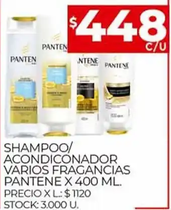 Supermercados DIA Pantene Shampoo/Acondicionador Varios Fragancias x 400 ml oferta