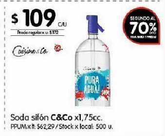 Disco Soda sifón c%co x 1.75cc oferta