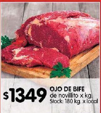 Disco Ojo de bife de novillito x kg oferta
