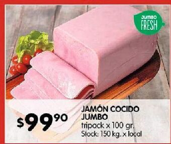 Disco Jamón cocido jumbo x 100g oferta