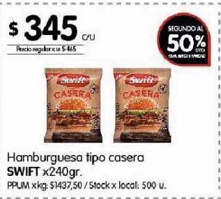 Disco Hamburguesa tipo casera swift x 240g oferta