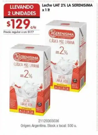 Disco Leche uat la serenísima x 1l oferta