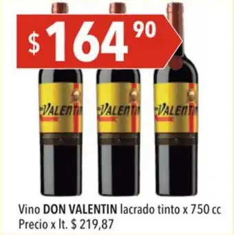 Hergo Don Valentin Vino lacrado 750cc oferta