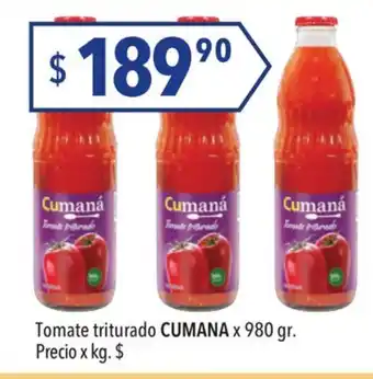 Hergo Cumana Tomate Triturado x 980 gr oferta