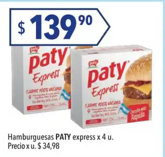 Paty Hamburuesas express x 4 u