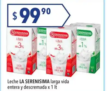 Hergo La Serenisima leche larga vida entera y descremada x 1lt oferta