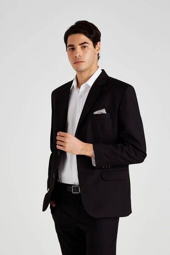 Macowens Traje ss100 liso fit negro oferta