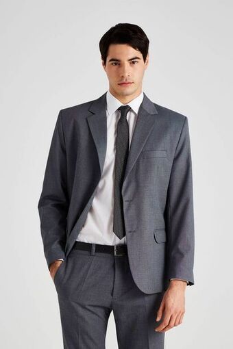 Macowens Traje ss100 con fantasía fit gris medio oferta