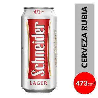 Coto Cerveza lager schneider lata 473 cc oferta