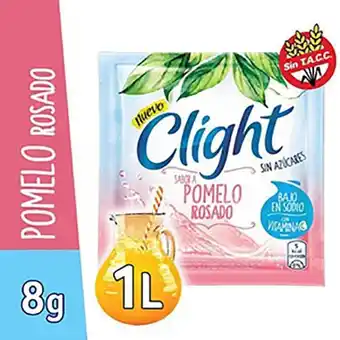 El Abastecedor Clight jugo pomelo rosado 10.6gr oferta