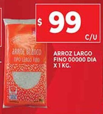 Supermercados DIA Arroz Largo Fino 00000 Dia x 1 kg. oferta