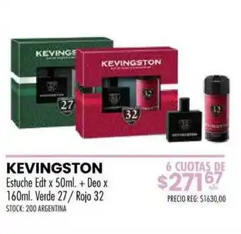 Kevingston Estuche Edt X 50ml + Deo X 160ml Verde 27 - Rojo 32