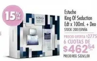 Pigmento Estuche King Of Seduction Edt X 100ml + Deo oferta