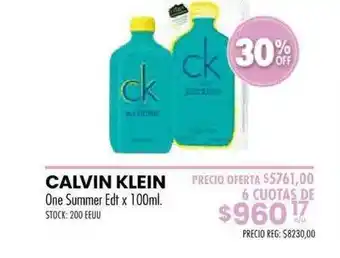 Pigmento Calvin Kleine One Summer Edt X 100ml oferta