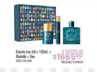 Pigmento Estuche Eros Edt X 100ml + Minitalla + Deo oferta
