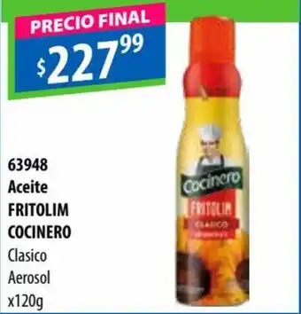 Micropack Cocinero Fritolim Aceite Clasico Aerosol x 120 g oferta