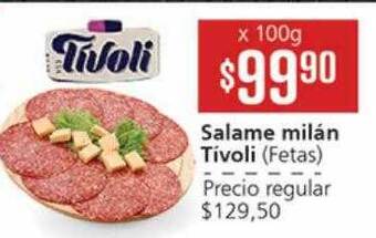 Supermercados Aiello Salame Milán Tivoli oferta