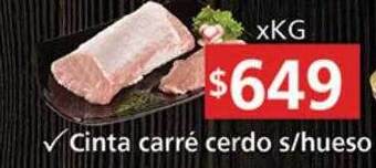 Supermercados Aiello Cinta Carré Cerdo S Hueso oferta