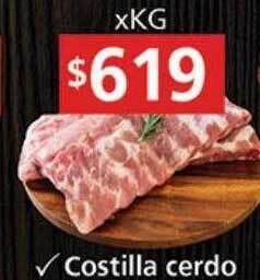 Supermercados Aiello Costilla Cerdo oferta