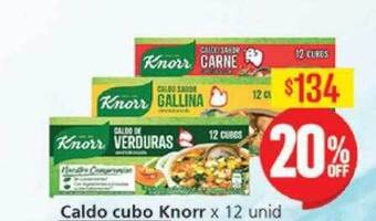 Supermercados Aiello Caldo Cubo Knorr oferta