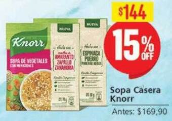 Supermercados Aiello Sopa Casera Knorr oferta