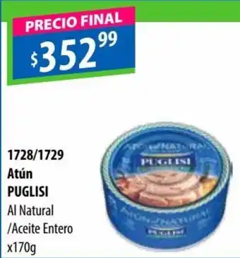 Micropack Puglisi Atún Al Natural/Aceite Entero x 170 g oferta