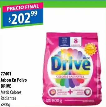 Micropack Drive Jabon En Polvo Matic Colores Radiantes x 800 g oferta
