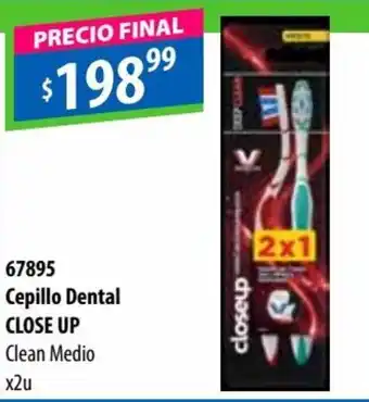 Micropack Close Up Cepillo Dental Clean Medio x 2 u oferta