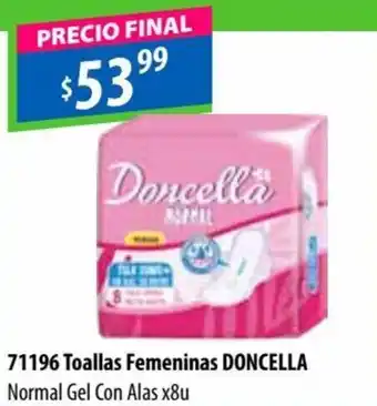 Micropack Doncella Toallas Femeninas Normal Gel Con Alas x 8 u oferta