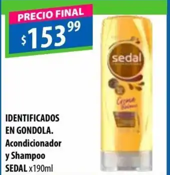 Micropack Sedal Identificados En Gondola Acondicionador y Shampoo x 190 ml oferta