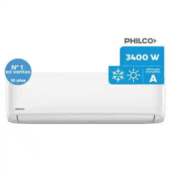 Carrefour Aire acondicionado split philco frío/calor 3400w phs32ha4cn blanco oferta