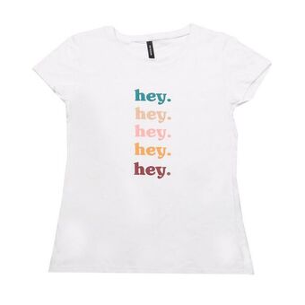 Coto Remera mujer manga corta estampada blanca talle xxl oferta