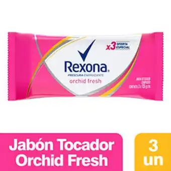 Supermercados Comodin Jabón en barra rexona orchid fresh 3x125 g oferta